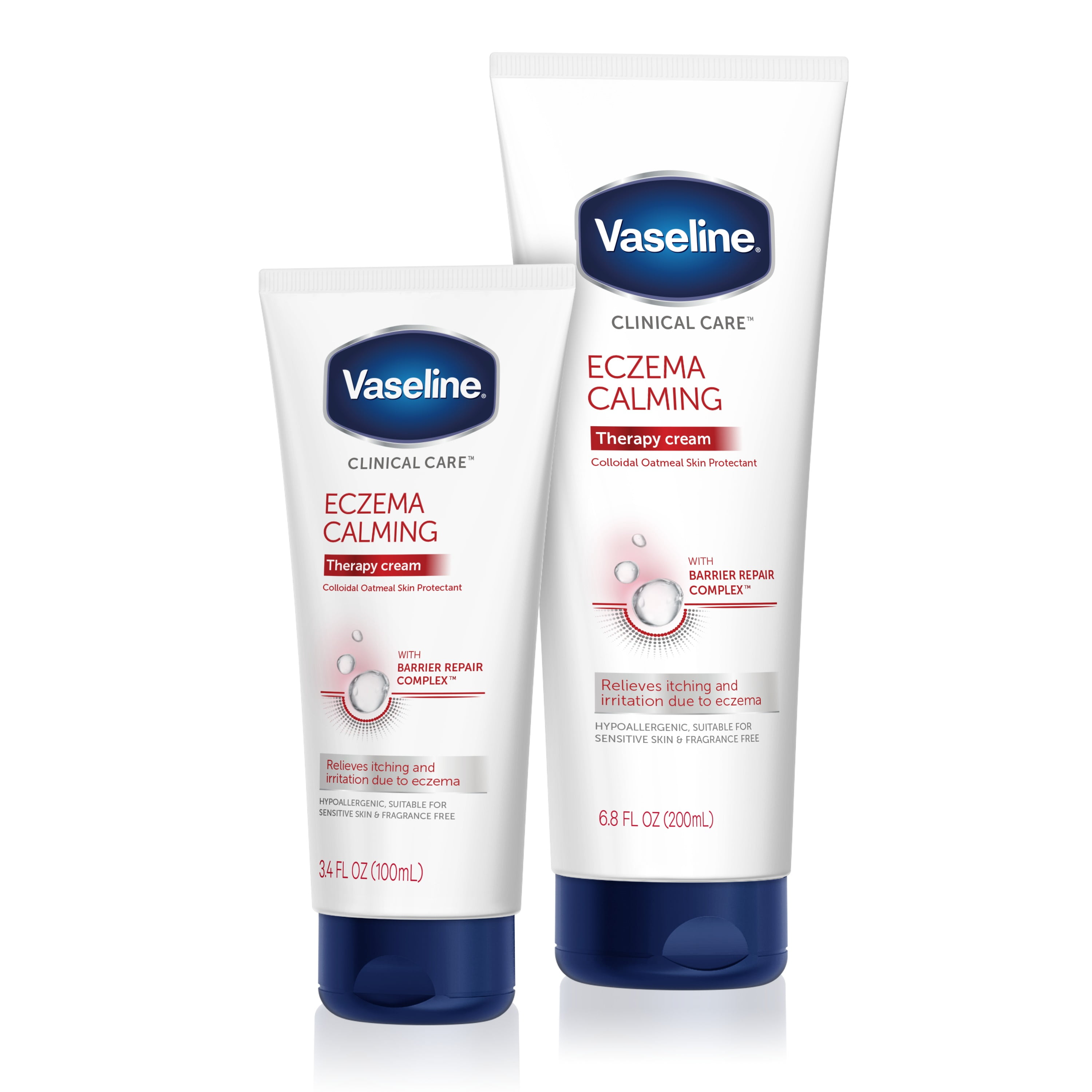 tunge Tradition Op Vaseline Clinical Care Body Cream Eczema Calming 6.8 oz - 2 Pack -  Walmart.com