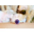 thumbnail image 4 of HeartsAndYou 1ct Natural Purple Amethyst Engagement Ring 100% 14k SOLID White Gold Minimalist, 4 of 8
