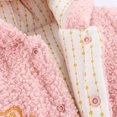 thumbnail image 3 of Vedolay Blazer Jackets Girls Coat Watercolor Zip-Up Hoodie Warm Outerwear Kids Hooded Jacket,Hot Pink 9-12 Months, 3 of 5