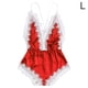 thumbnail image 1 of Lencería sexy Mujer Ropa interior con cuello en V profundo Body de malla de encaje para niña, Rojo, L Methold XX000171-09, 1 of 7