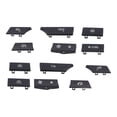 thumbnail image 1 of Key  Repair Kit, Reliability Long Service Life 12pcs Air Conditioning Heater Button Black  For Replacement For 5/6Series, 1 of 8