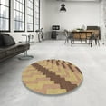 thumbnail image 3 of Ahgly Company Indoor Rectangle Patterned Saddle Brown Novelty Area Rugs, 8' x 12', 3 of 6
