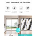 thumbnail image 4 of Window Privacy Film Marble Black Stained Glass Window Film Decorative Sun Block Window Cover Gold Foil Ceramic Style Cracks Scratches Window Clings Static Adhesive Sticker for Bathroom 17.7"x39.3", 4 of 7