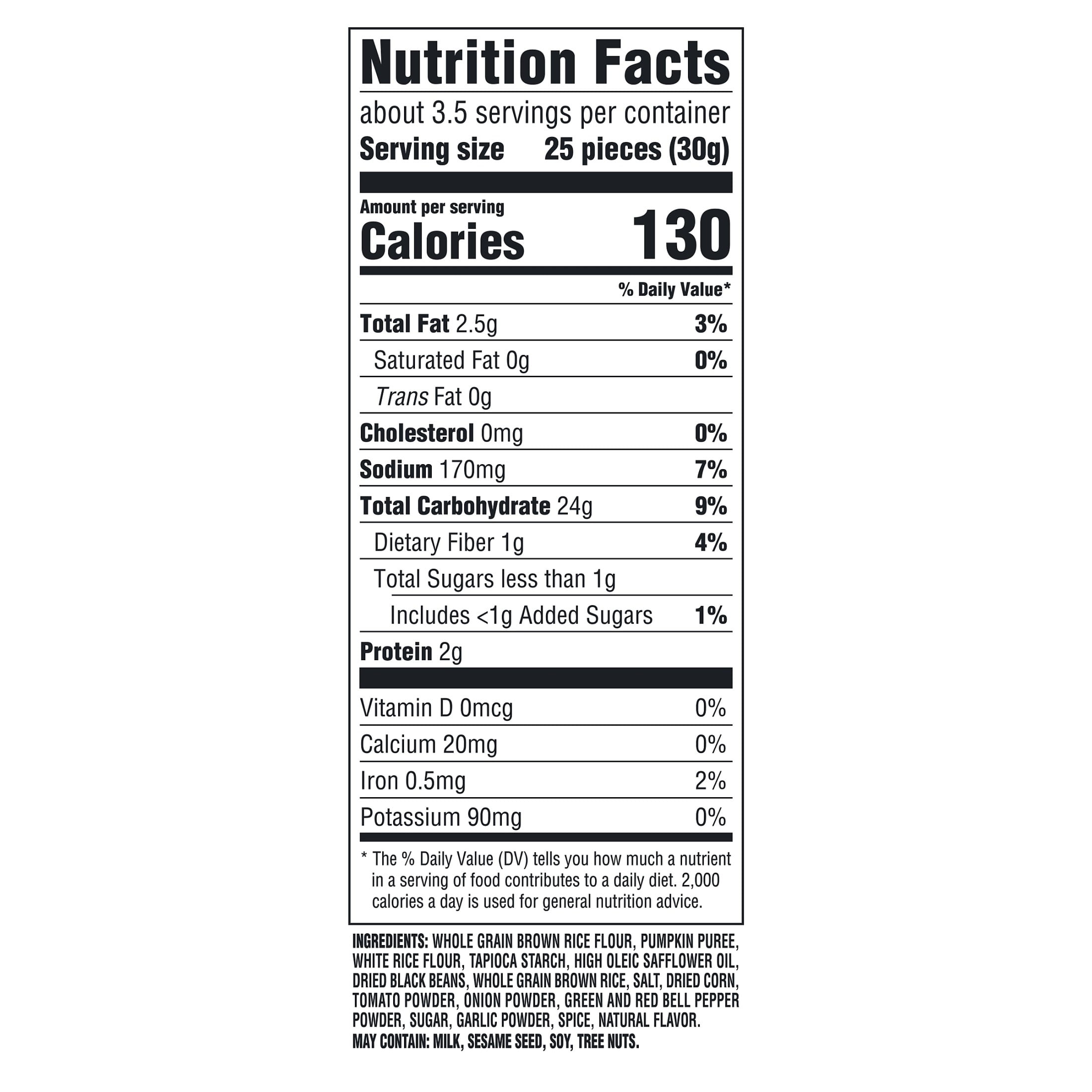 (3 pack) GOOD THINS Garden Veggie Rice Snacks Gluten Free Crackers, Snack Crackers, 3.5 oz