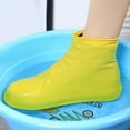 thumbnail image 3 of Waterproof Shoe Covers, Non-Slip Shoe Covers, Rain Shoe Cover, Silicone Shoe Covers Waterproof, Outdoor Shoe Protector for Women Men Kids (Large, Yellow), 3 of 8