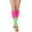 Apple Green & Hot Pink, variant on iB-iP Women's Leg Warmers Ballet Dancers Neon Lime Green Warm Aerobics Costume
