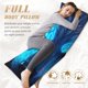 thumbnail image 4 of Balery Futuristic Blue Light Wolf Funda Protectora para Almohada Corporal de Algodón Hipoalergénico con Cierre(55 x 21 pulgadas), Almohadas No Incluidas, 4 of 4