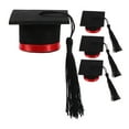 thumbnail image 4 of MLINS 4pcs Graduation Party Mini Cap Decoration Bottle Topper Graduation Bouquet Grad Cap With Tassel, 4 of 8