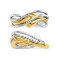 thumbnail image 3 of Gem & Harmony Ladies 14K Yellow and White Gold Polished Wave Ring for Women, 3 of 6