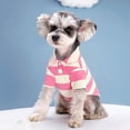 thumbnail image 4 of Dog Apparel & Accessories, Pink Striped Xxl Small Dog Shirt, Soft Breathable Small Pet Supplies, Polo-Style Dog Clothes for Small Dogs, Pullover Casual Fit for Daily Walks,, 4 of 4