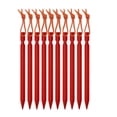thumbnail image 3 of 10 Pcs Piquets de Tente Professionnels en Alliage d'Aluminium, Clous de Sol, Rouges, 18 cm, 3 of 8