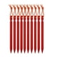 thumbnail image 3 of 10 estacas para tienda de campaña de 18 cm para exteriores, para senderismo y viajes, color rojo, 3 of 9