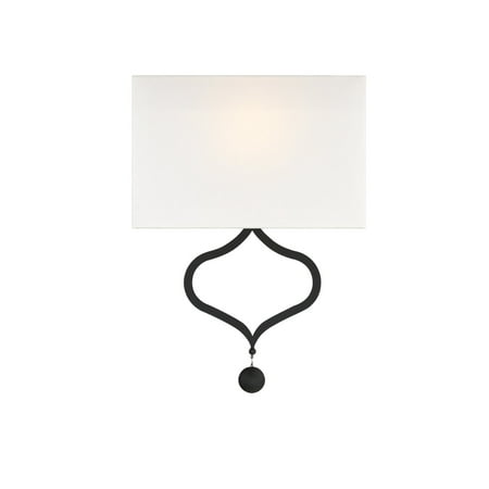 

Crystorama Lighting Group Der-401 Derby 2 Light 18 Tall Wall Sconce - Black