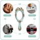 thumbnail image 4 of Makeup Hand Mirror Vintage Travel Hand Held Mirror, Blue Rose Cosmetic Mirror With Handle For Girls Resin Material Round Handheld Mirror, 4 of 5