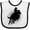 White and Black, variant on Inktastic Rodeo Rider Team Roping Boys Baby Bib