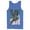 Royal Blue, variant on Men's Superman Robotic Fall  Tank Top White Small