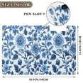 thumbnail image 3 of FORMRS A4 Clipboard Folder with Pen Holder Horizontal Foldable School Office Binder, Blue Floral Pattern, 3 of 9