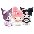 thumbnail image 2 of Muñecas de peluche Sanrio Rose Kuromi para niños, almohada de peluche suave de algodón PP, regalo de Navidad y cumpleaños, 2 of 4