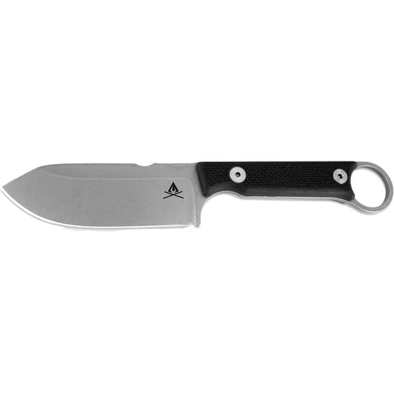 White River Knives Firecraft 3.5 Pro Fixed Blade Knife 3.5" Drop Point CPM S35VN Stonewashed Blade G-10 Handle Black