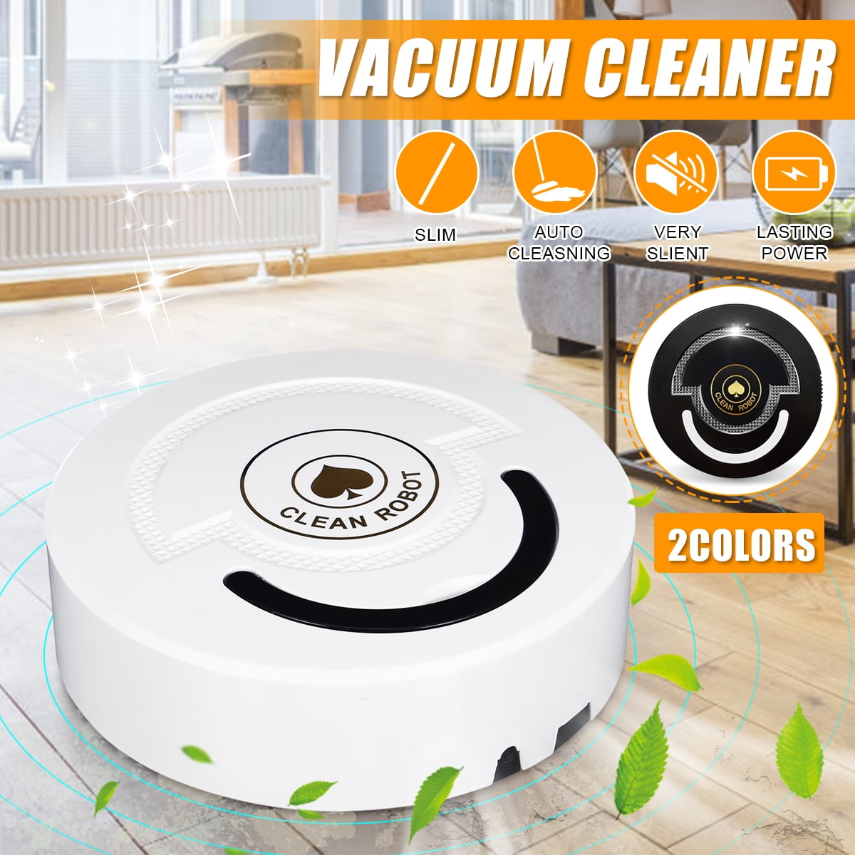 360 Driving Robot Noiseless Vacuum Cleaner Sweeping Machine with 500Pa