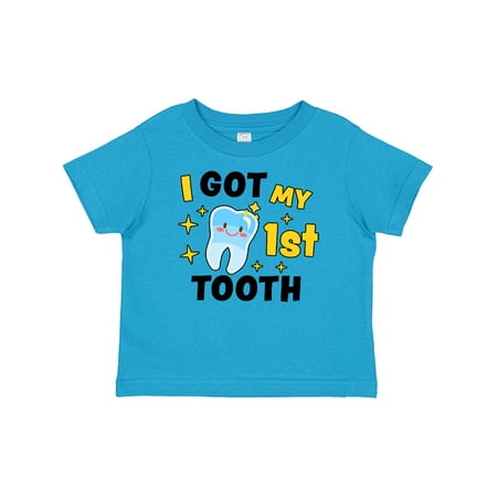 

Inktastic I Got My 1st Tooth with Cute Tooth Baby Gift Baby Boy or Baby Girl T-Shirt