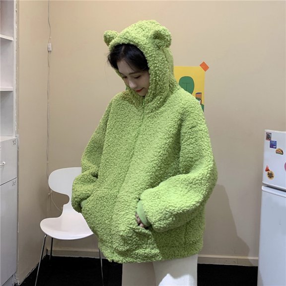 Vedolay Sweatshirts Hoodies for Women Oversized Sweatshirts Long Sleeve Shirts Pullover Crewneck Sweatshirts,Green M