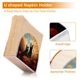 thumbnail image 4 of Wolf Cat Flowers Sky Napkin Holder for Table Clear Napkin Stand Paper Holder Acrylic Organizer Dispenser Napkins for Dinner Kitchen Restaurant Room, 4 of 8