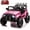 pink, variant on ChaoLink 12V Electric Ride On Truck Car for Kids with Remote Control, Spring Suspension, LED Lights, Bluetooth, Music & Horn