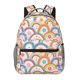 thumbnail image 1 of Fotbe Rainbow Flowers Mochila Casual con Estampado para Escuela, Viajes y Actividades al Aire Libre - Duradera, Ligera y Cómoda, 1 of 5
