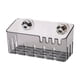 thumbnail image 2 of Copa de succión Rack Caseta de almacenamiento hueco de la pared Montada de la pared Fregadero de la esponja de instalación fácil de fregadero para el Gris transparente, 2 of 8
