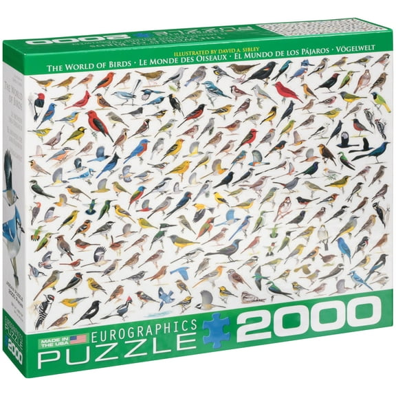 Eurographics the World of Birds Jigsaw Puzzle 2000 Pc Box