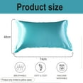 thumbnail image 2 of Paquete de 2 fundas de almohada de satén para el cabello y la piel, funda de almohada de satén de seda con cierre de hotel, funda de almohada suave y transpirable, 48 x 74 cm Vhermosa, 2 of 6