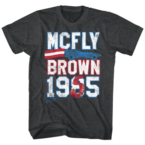 Back to the Future Marty For President Black Adult T-Shirt