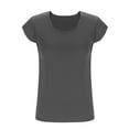 thumbnail image 3 of Jalioing Women's T Shirt Short Cap Sleeve Scoop Neck Fashion Basic Tops Summer Trendy Casual Pullover Tee, 3 of 7