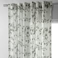 thumbnail image 3 of Woodland Grey Printed Faux Linen Sheer Curtain (1 Panel), Woodland Grey, 50W X 120L, 3 of 9