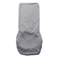 thumbnail image 4 of 1pcs Stretch Solid Diamond Lattice Dining Chair Cover Slipcover Removable Washable Short Dining Chair Protector Seat Solid Slipcovers for Hotel Dining Light Gray, 4 of 7