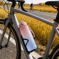 thumbnail image 6 of AuroraX 750ml Water Bottle Time Markings Leakproof Water Bottle Gym BPA Free Plastic Wide Mouth Dishwasher Safe Outdoor Travel Water Bottle Pink, 6 of 6