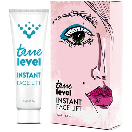 True Level Instant Face Lift Natural Organic Ingredients Anti Aging Cream Remove Wrinkles Fine Lines Eye Puffiness Dark Circles Bags 0.5 fl oz (Best Eye Cream For 30 Year Old)