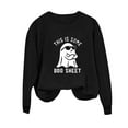 thumbnail image 2 of WXLWZYWL Halloween Sweatshirts for Women Long Sleeve Shirts Crewneck Bat Pumpkin Ghost Witch Printed Loose Casual Pullover Tee Tops Hoodie Fall Clothes 2024, 2 of 3