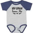 thumbnail image 3 of Inktastic My Gram Loves Me Scandinavian Girls Baby Bodysuit, 3 of 5