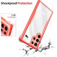 thumbnail image 3 of FIEWESEY for Samsung Galaxy S24 Plus, Built-in PET Screen Protector Dual Layer Full Body Protective Hard PC Back+Soft TPU Bumper Shockproof Phone Case for Galaxy S24 Plus(Red), 3 of 5