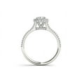 thumbnail image 3 of 1 Carat T.W. Diamond Single Halo 14kt White Gold Engagement Ring, 3 of 4