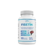 Fisetin Double Strength - 200mg Capsules, 60 Count Introductory Offer only (Natural Bioflavonoid Polyphenols Supplement Similar to Apigenin, Luteolin, and Quercetin) Anti-Aging Support Senolytic