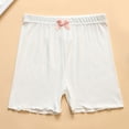 thumbnail image 7 of Mercatoo Toddler Baby Girls High Waist Yoga Shorts Butterfly Wooden Ear Edge Shorts Kids Summer Slip Proof Leggings, 7 of 7