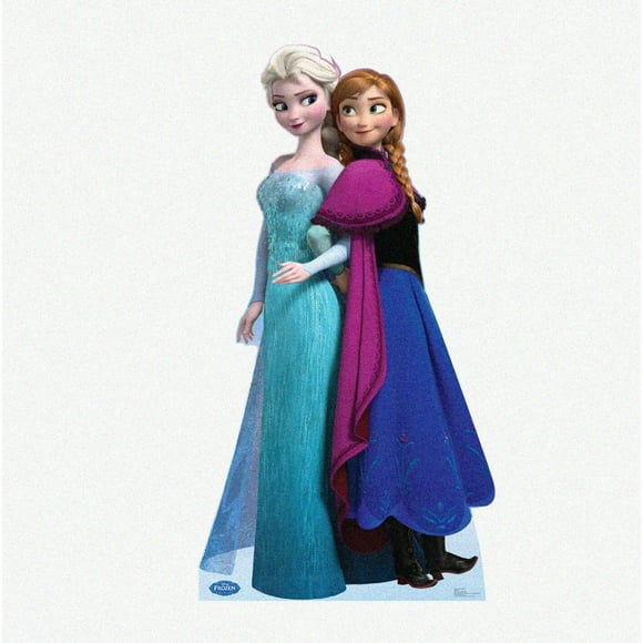 Frozen Sisters Standup Taille Réelle - Elsa & Anna Découpe pour les Fans du Film 2013!