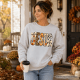 thumbnail image 6 of Jesus Coquette Fall Sweatshirt, Leopard Plaid Floral Christian Faith Sweater, 6 of 11