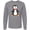 Athletic Heather, variant on Inktastic Cute Penguin, Little Penguin, Penguin with Bow Tie Long Sleeve T-Shirt