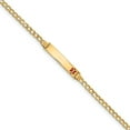 thumbnail image 1 of 14K Yellow Gold bracelet Medical Link, Alert Red 7 in 5.5 mm 3.5, 1 of 3