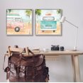 thumbnail image 2 of Stupell Industries Tropical Beach Vacation Van Painting Gray Framed Art Print Wall Art, Set of 2, Design by Dina June, 2 of 7