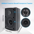 thumbnail image 2 of Altavoces para exteriores Herdio, 10 cm, 200 W, graves potentes (par), negros, 2 of 8